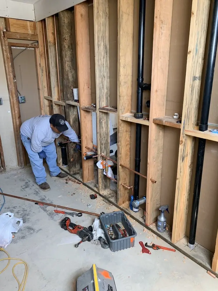 Commercial rough-in plumbing for Gas Line Repair in Lower Oxford
